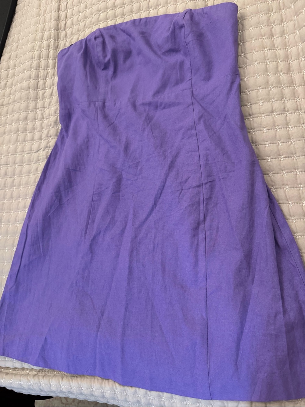 GAP Strapless A-Line Dress in Purple